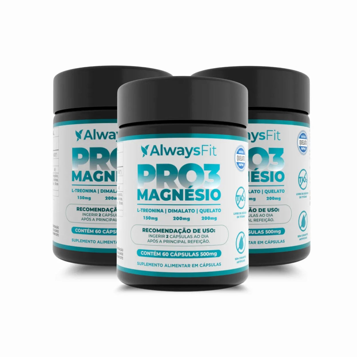 Pro3 Magnesium - L-Threonine, Chelate and Dimalate - 60 Capsules