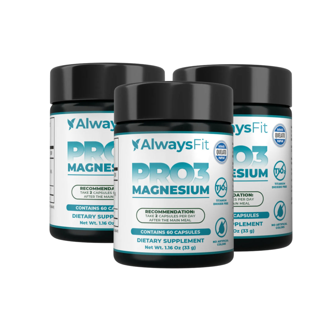 Pro3 Magnesium - L-Threonine, Chelate and Dimalate - 60 Capsules