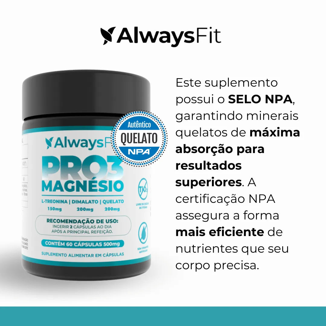 Pro3 Magnesium - L-Threonine, Chelate and Dimalate - 60 Capsules