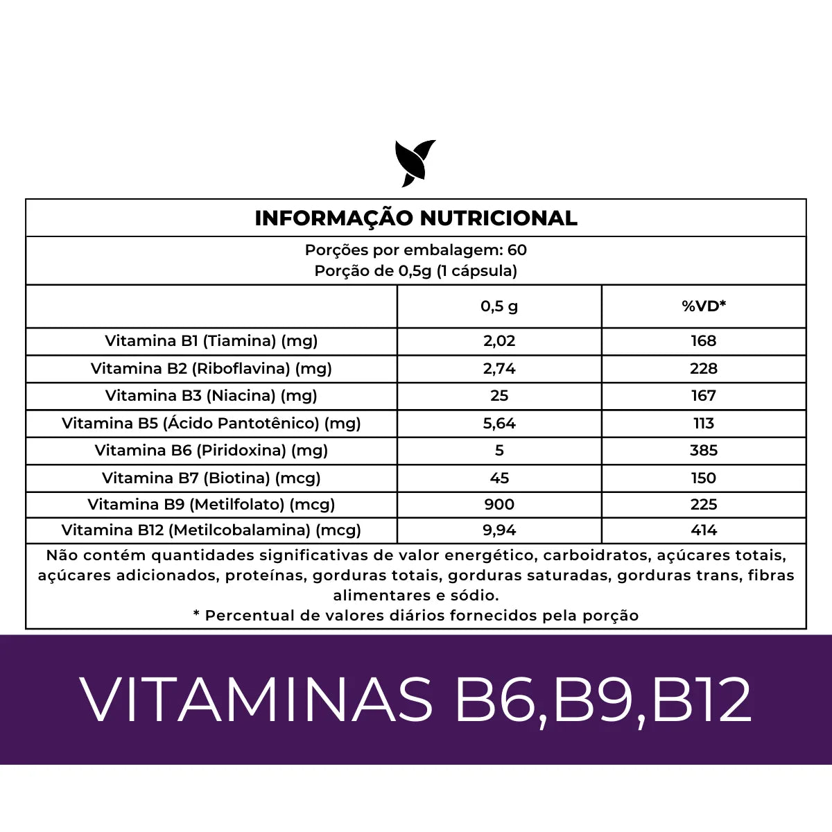 Vitamins B6 | B9 | B12 + B Complex in capsules – Energy, metabolism and daily balance.